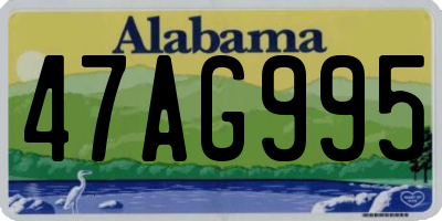 AL license plate 47AG995