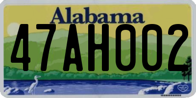 AL license plate 47AH002