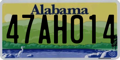 AL license plate 47AH014
