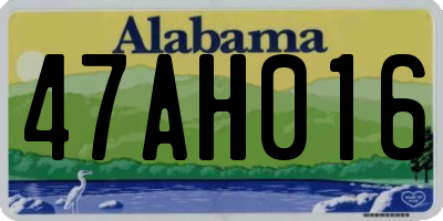 AL license plate 47AH016