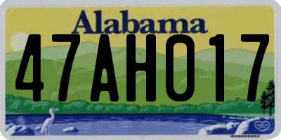 AL license plate 47AH017