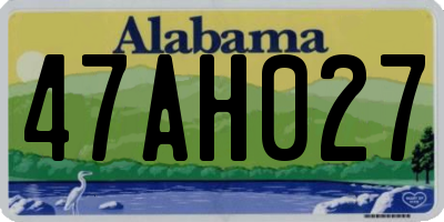 AL license plate 47AH027