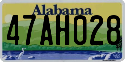 AL license plate 47AH028