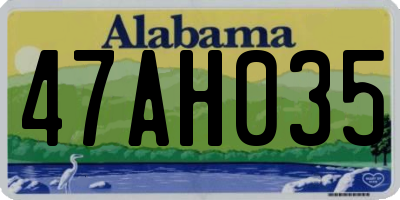 AL license plate 47AH035