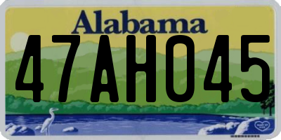 AL license plate 47AH045