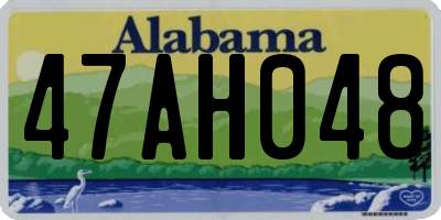 AL license plate 47AH048