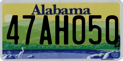 AL license plate 47AH050