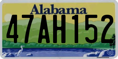 AL license plate 47AH152