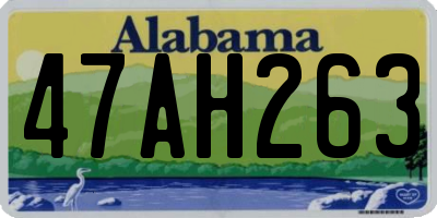 AL license plate 47AH263