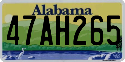 AL license plate 47AH265