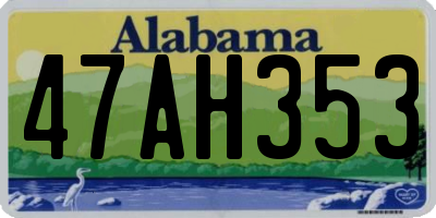 AL license plate 47AH353