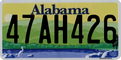 AL license plate 47AH426