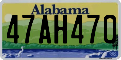 AL license plate 47AH470