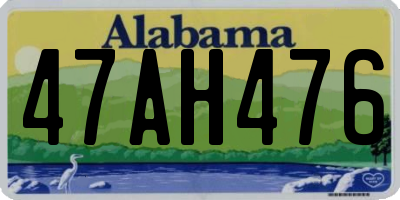 AL license plate 47AH476