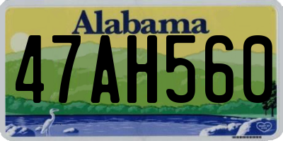 AL license plate 47AH560