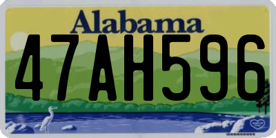 AL license plate 47AH596