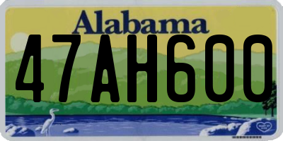 AL license plate 47AH600