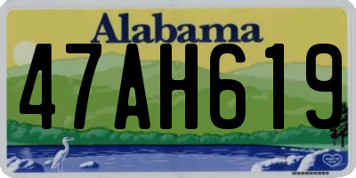 AL license plate 47AH619