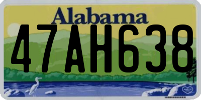AL license plate 47AH638