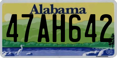 AL license plate 47AH642
