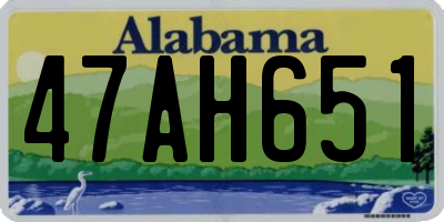AL license plate 47AH651