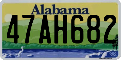 AL license plate 47AH682