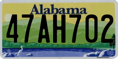 AL license plate 47AH702