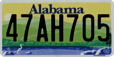 AL license plate 47AH705