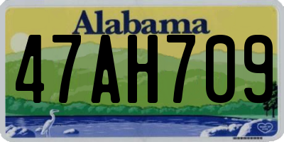 AL license plate 47AH709