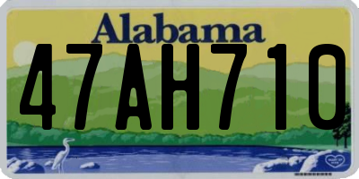 AL license plate 47AH710
