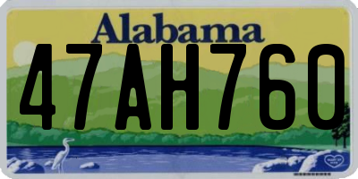 AL license plate 47AH760