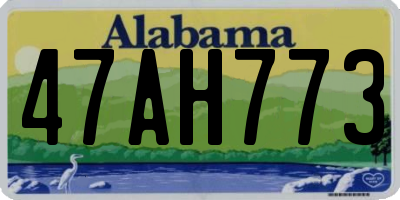 AL license plate 47AH773
