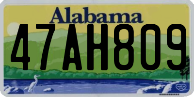 AL license plate 47AH809