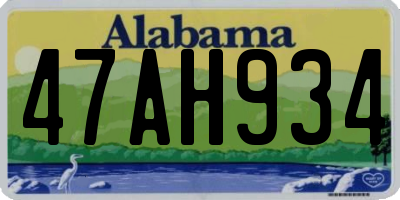 AL license plate 47AH934