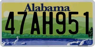 AL license plate 47AH951