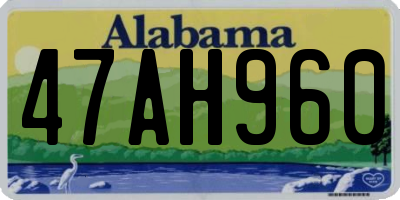 AL license plate 47AH960