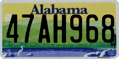 AL license plate 47AH968