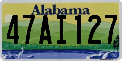 AL license plate 47AI127