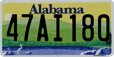 AL license plate 47AI180