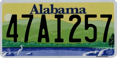 AL license plate 47AI257