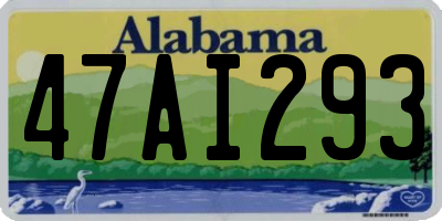 AL license plate 47AI293