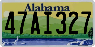 AL license plate 47AI327