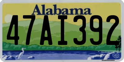 AL license plate 47AI392