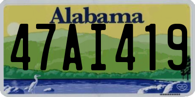 AL license plate 47AI419
