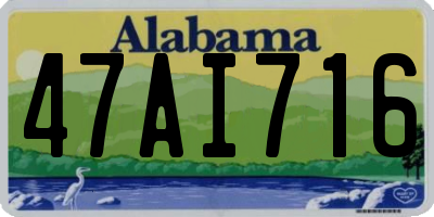 AL license plate 47AI716