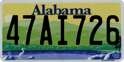 AL license plate 47AI726