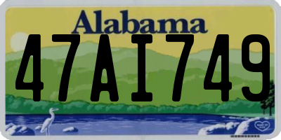 AL license plate 47AI749
