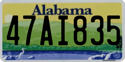 AL license plate 47AI835
