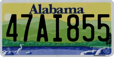 AL license plate 47AI855