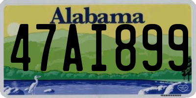 AL license plate 47AI899